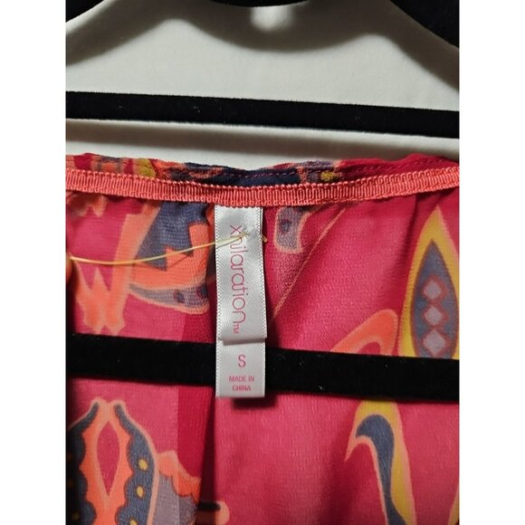 Xhilaration Maxi Dress Small Floral Red Fairycore Grunge Hippie Boho Chic Gypsy - Picture 2 of 6